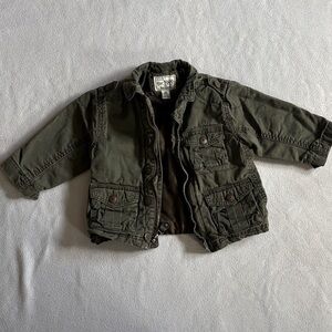 The Children’s Place Olive Green Utility Jean Jacket